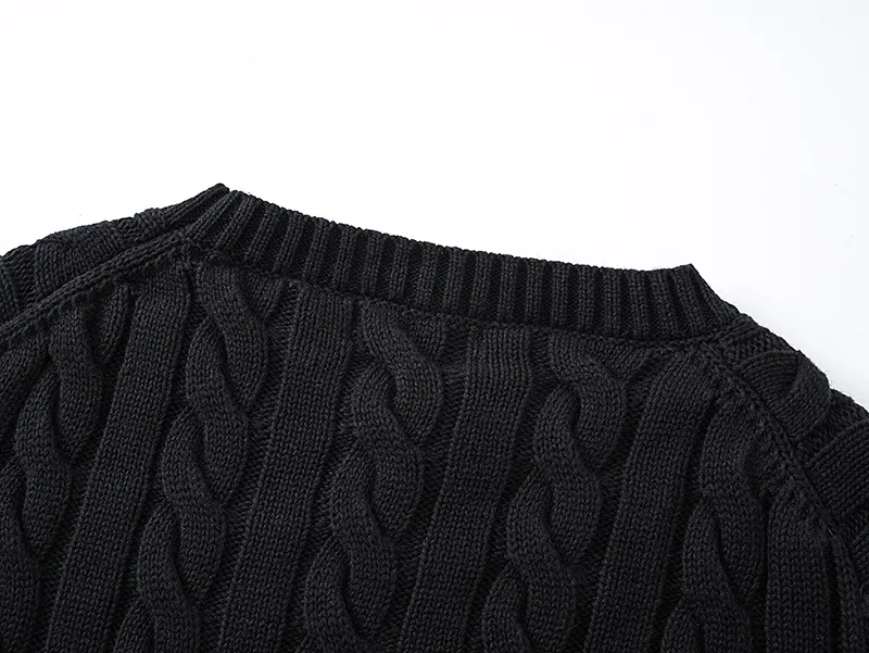 Style No. 2503 P220 Polo Ralph Lauren solid color comfortable thick cable twist knitted sweater Color: cream black navy gray Size: S (recommended within 120) m (recommended within 140) L (recommended within 160) xL (recommended within 180)